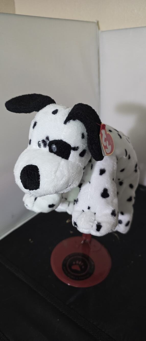 Ty Pluffies - DOTTERS the Dalmatian Dog (Soft Eyes)(9 Inch)Stuffed Plush Z1